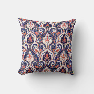 Coussin Motif paisley indien sans soudure. arabesque perse