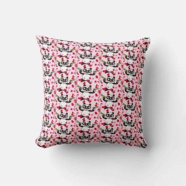 Coussin Motif Panda Checker pour Love Shooter (Recto)