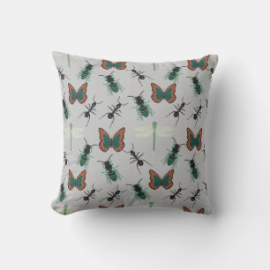 Coussin Motif papillon coloré