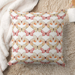 Coussin Motif papillons voltigeant fantaisiste