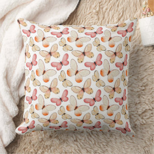 Coussin Motif papillons voltigeant fantaisiste