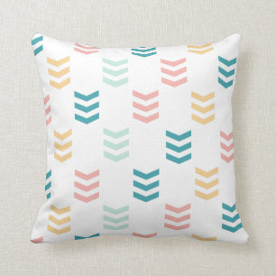 Coussin Motif Pastel Chevron
