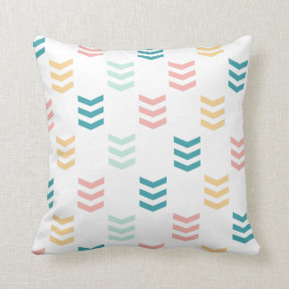 Coussin Motif Pastel Chevron