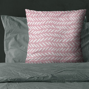 Coussin Motif pastel pastel sur rose