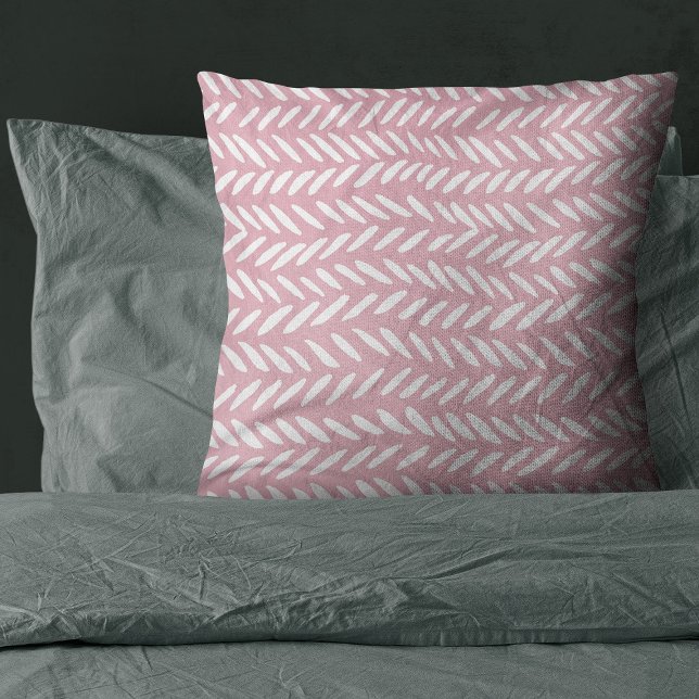 Coussin Motif pastel pastel sur rose (Créateur téléchargé)