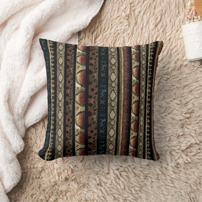 Coussin Motif Peau de Serpent  (Couverture)