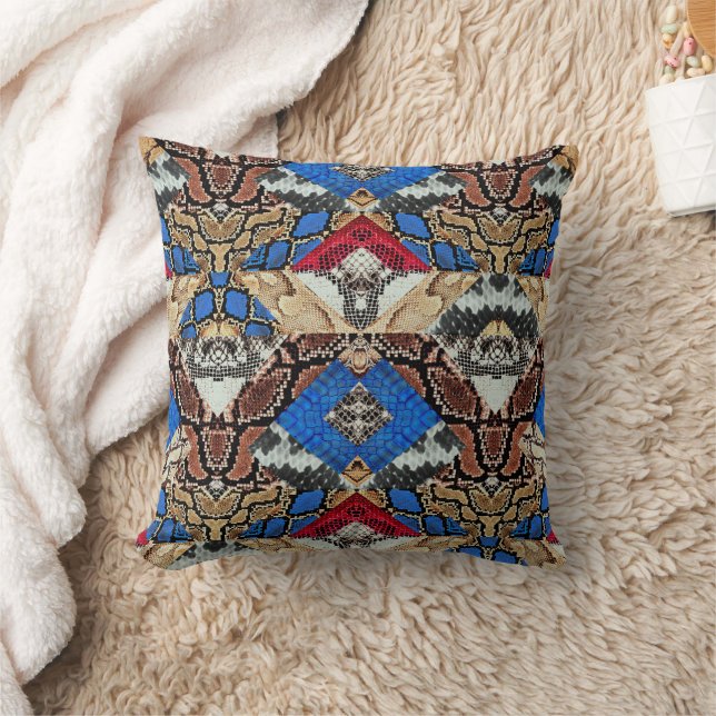 Coussin Motif Peau de Serpent  (Couverture)