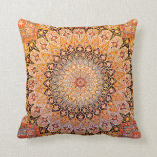 Coussin Motif persan vintage d'accent oriental