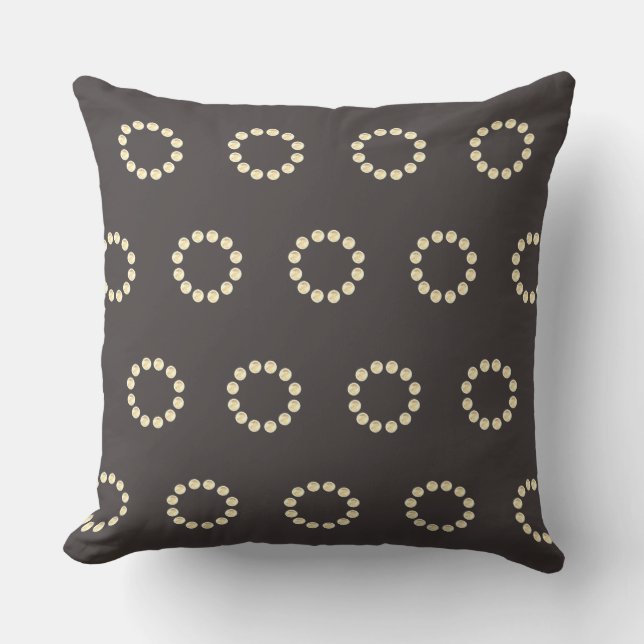 Coussin Motif pointillé élégant (Recto)