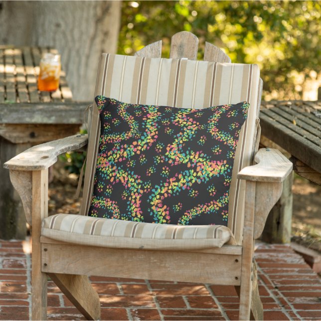 Coussin Motif pointillisme de style Seurat aux couleurs de (Chaise)