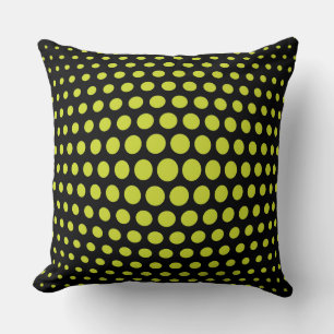 Coussin Motif Pois Acid Green Fish Eye