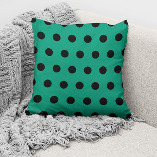 Coussin Motif Pois Emerald Green moderne