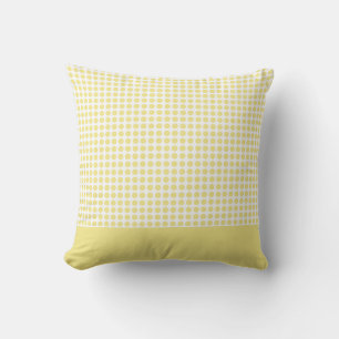Coussin Motif Pois jaune