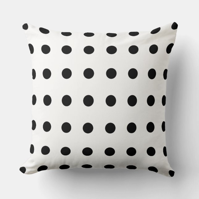 Coussin Motif Pois noir (Recto)
