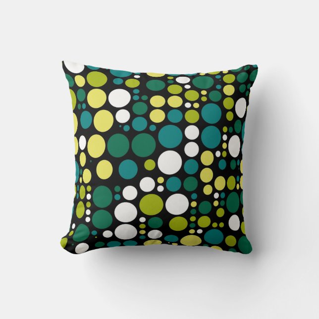 Coussin Motif Pois rétro (Recto)