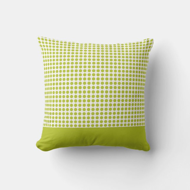 Coussin Motif Pois vert (Recto)