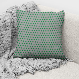 Coussin Motif Pois vert moderne