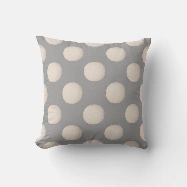 Coussin Motif Poka Dot Moderne (Recto)