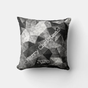 Coussin Motif polygonal en marbre