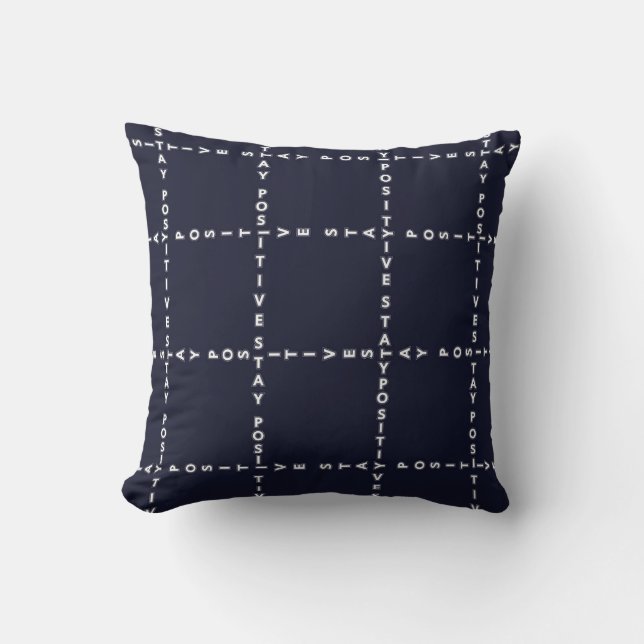 Coussin Motif "Positif" branché, contrôle de grille. (Recto)