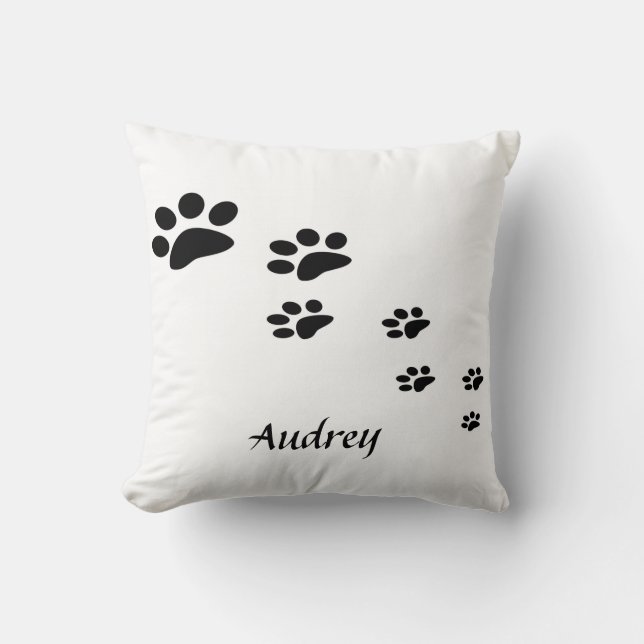 Coussin Motif poster de animal de chien décoratif (Recto)