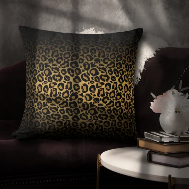 Coussin Motif poster de animal Leopard (Créateur téléchargé)