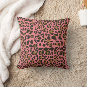 Coussin Motif Poster de animal Leopard Jaguar