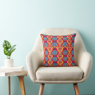 Coussin Motif psychédélique coloré