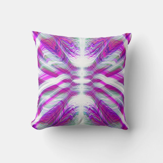 Coussin Motif psychédélique violet (Recto)