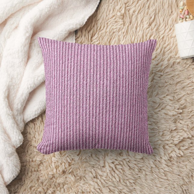 Coussin Motif rayé corduroy rose décontracté (Couverture)