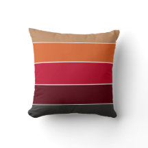 Motif rayé orange brûlé de ferme rustique d'automn