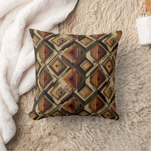 Coussin Motif rayé rustique du Sud-Ouest (1)