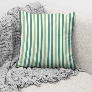 Coussin Motif rayé vert moderne