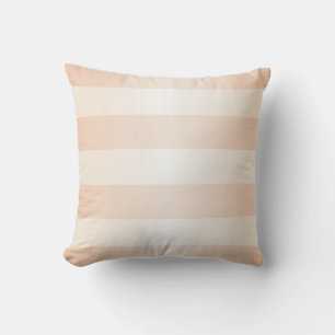 Coussin Motif rayures abricot pastel