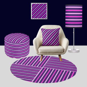 Coussin Motif rayures mignonnes colorées         