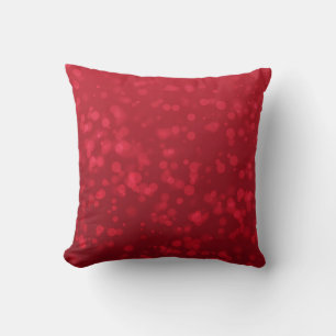 Coussin Motif Red Christmas Bokeh