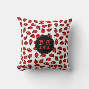 Coussin Motif Red Ladybug