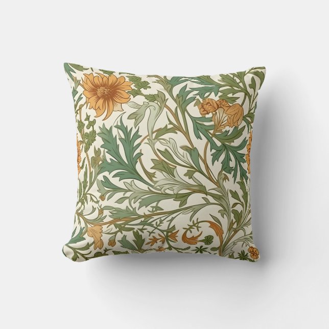 Coussin Motif répétitif sans couture de style Arts & Craft (Recto)