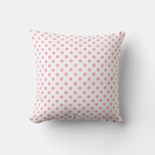 Coussin Motif rétro pastel rose pois