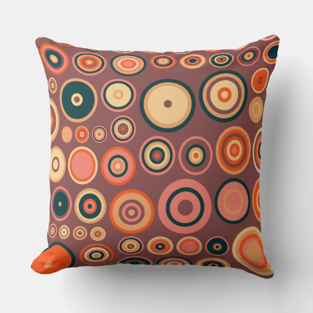 Coussin Motif Retro Pop Circles #3 (Recto)