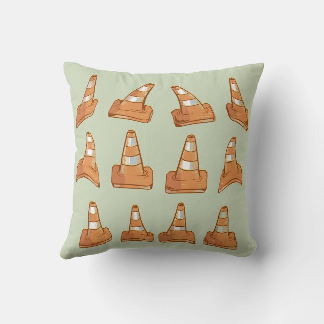 Coussin Motif Road Cone (Verso)