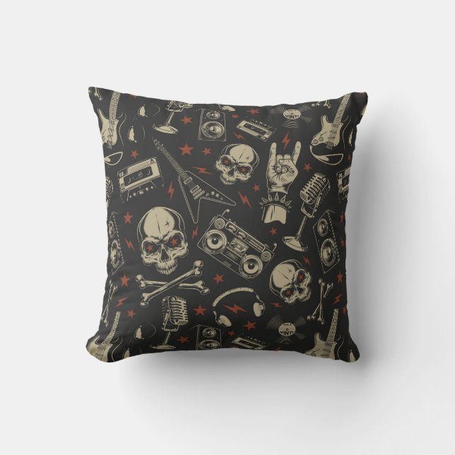 Coussin Motif Rock Music (Recto)