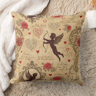 Coussin Motif romantique de vintage Cupid (10)