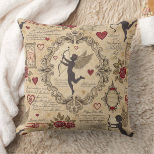 Coussin Motif romantique de vintage Cupid (9)