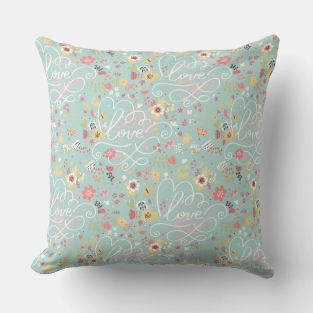 Coussin Motif romantique lumineux moderne (Recto)