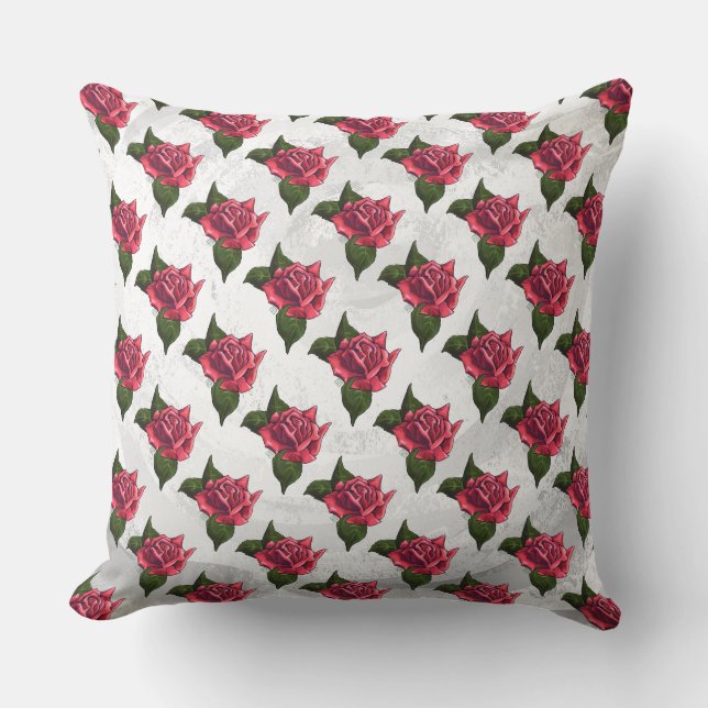 Coussin Motif rose (Recto)