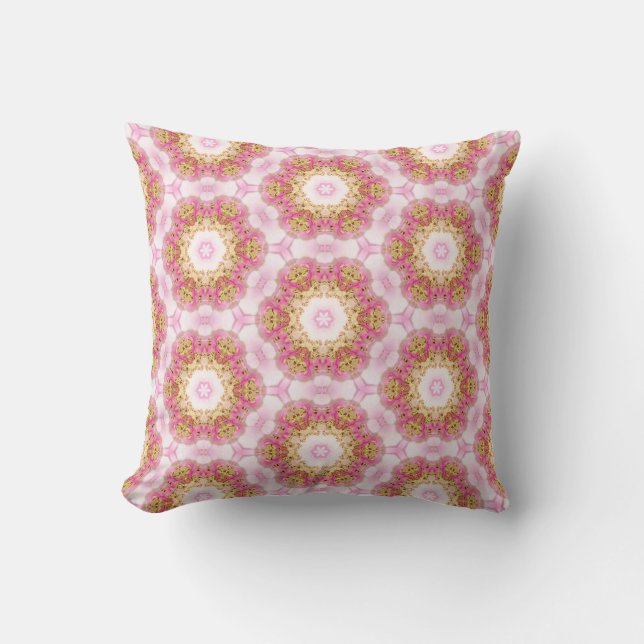 Coussin Motif rose (Recto)