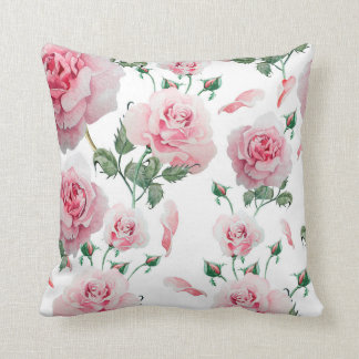 Coussin Motif rose de roses de dispersion