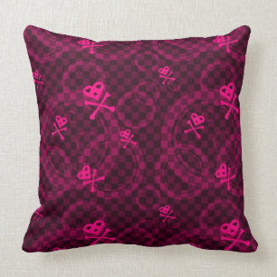 Coussin Motif rose d'Emo avec des cercles