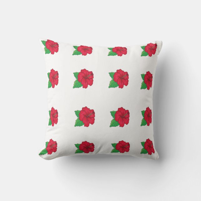 Coussin Motif Rose élégant (Recto)